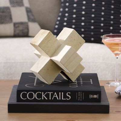 Sandstone Decorative Cubic Cross | Grandin Road