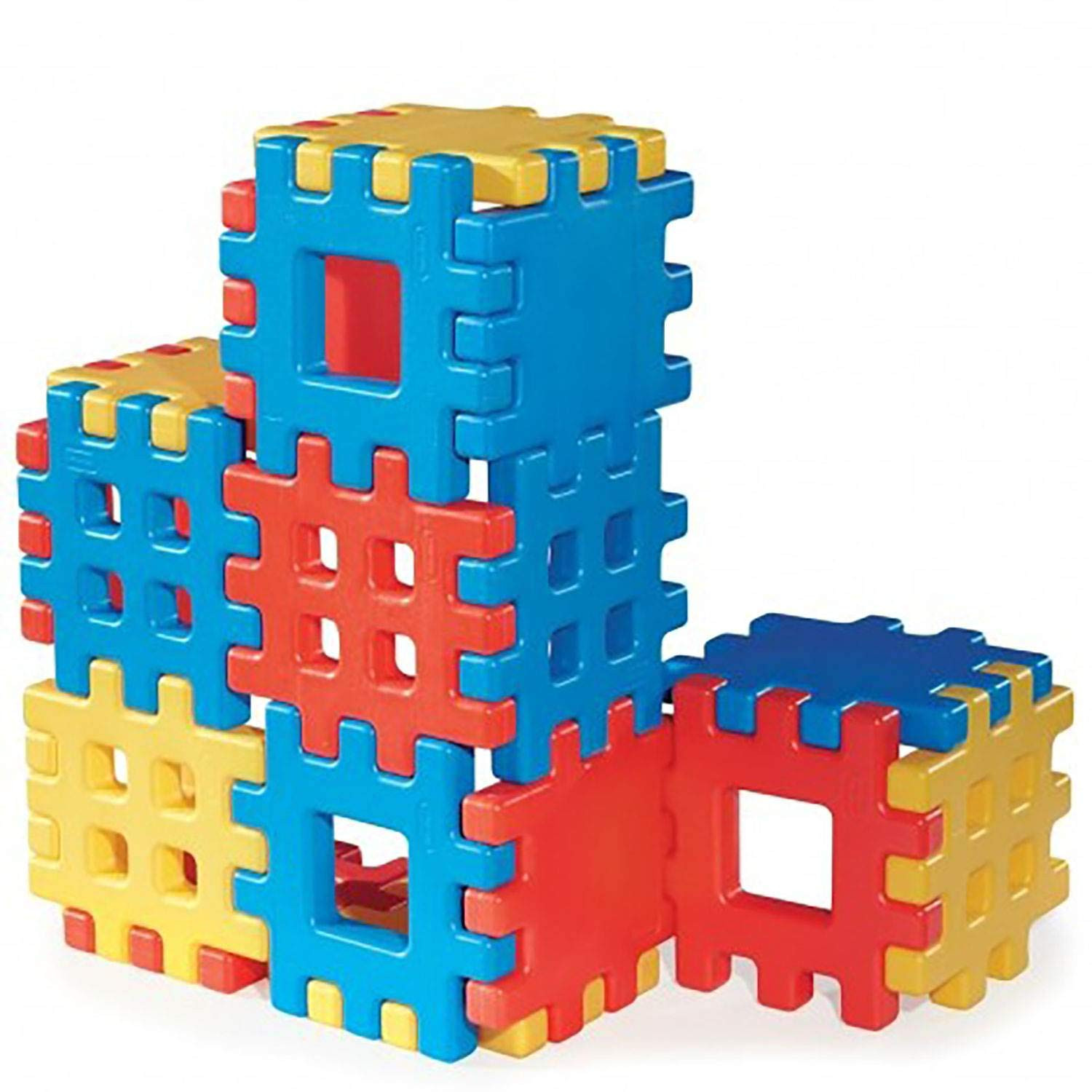 Little Tikes Big Waffle Block Set - 18 pieces, Blue/Red/Yellow | Amazon (US)