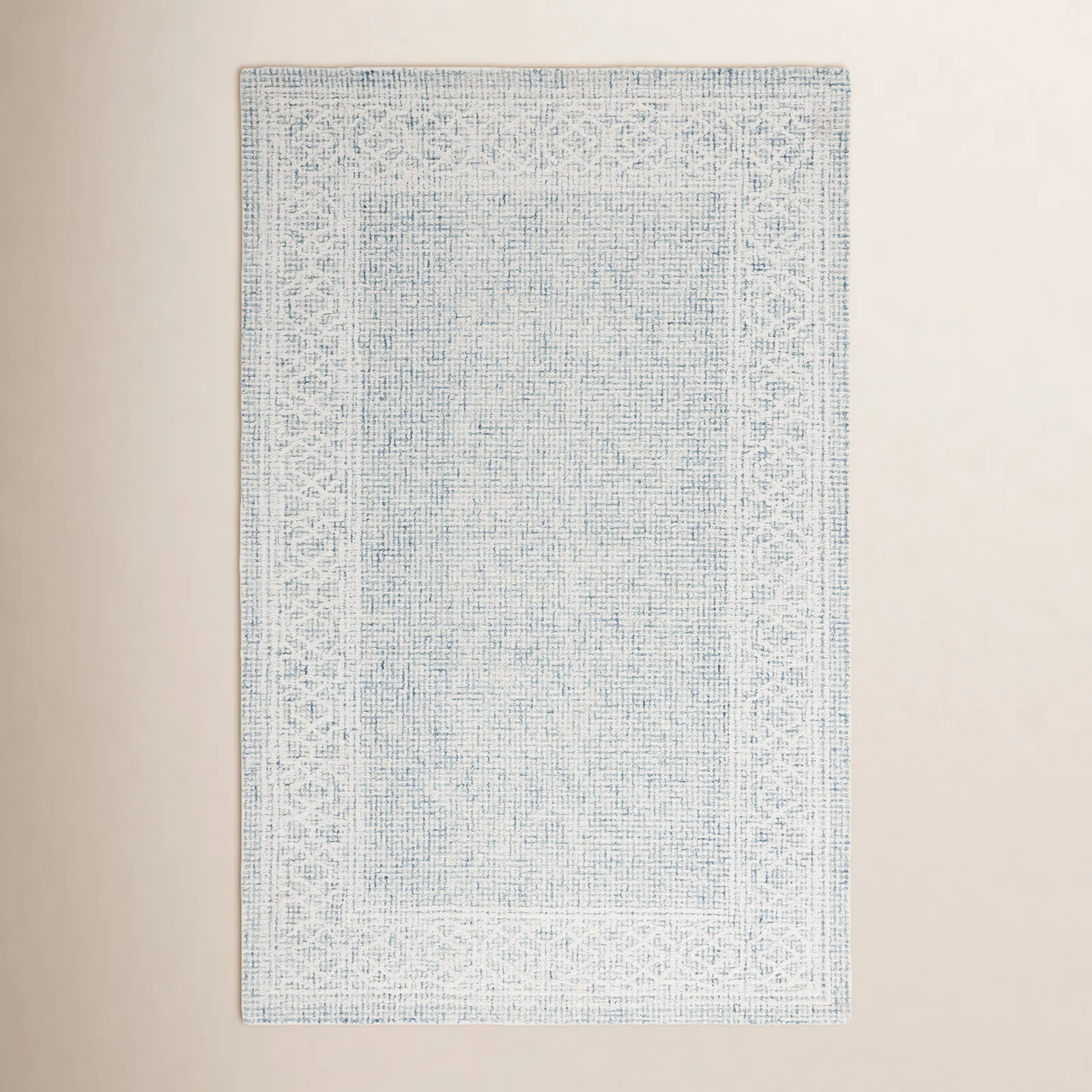 Ebony 277 Hand Tufted Indian Wool Pile Geometric Rug | Birch Lane