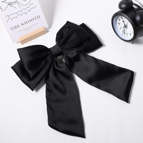 Oversize Super Big Bow Hair Clips for Women Girl, Black Summer Ponytail Holder, Back to School Ou... | Amazon (US)