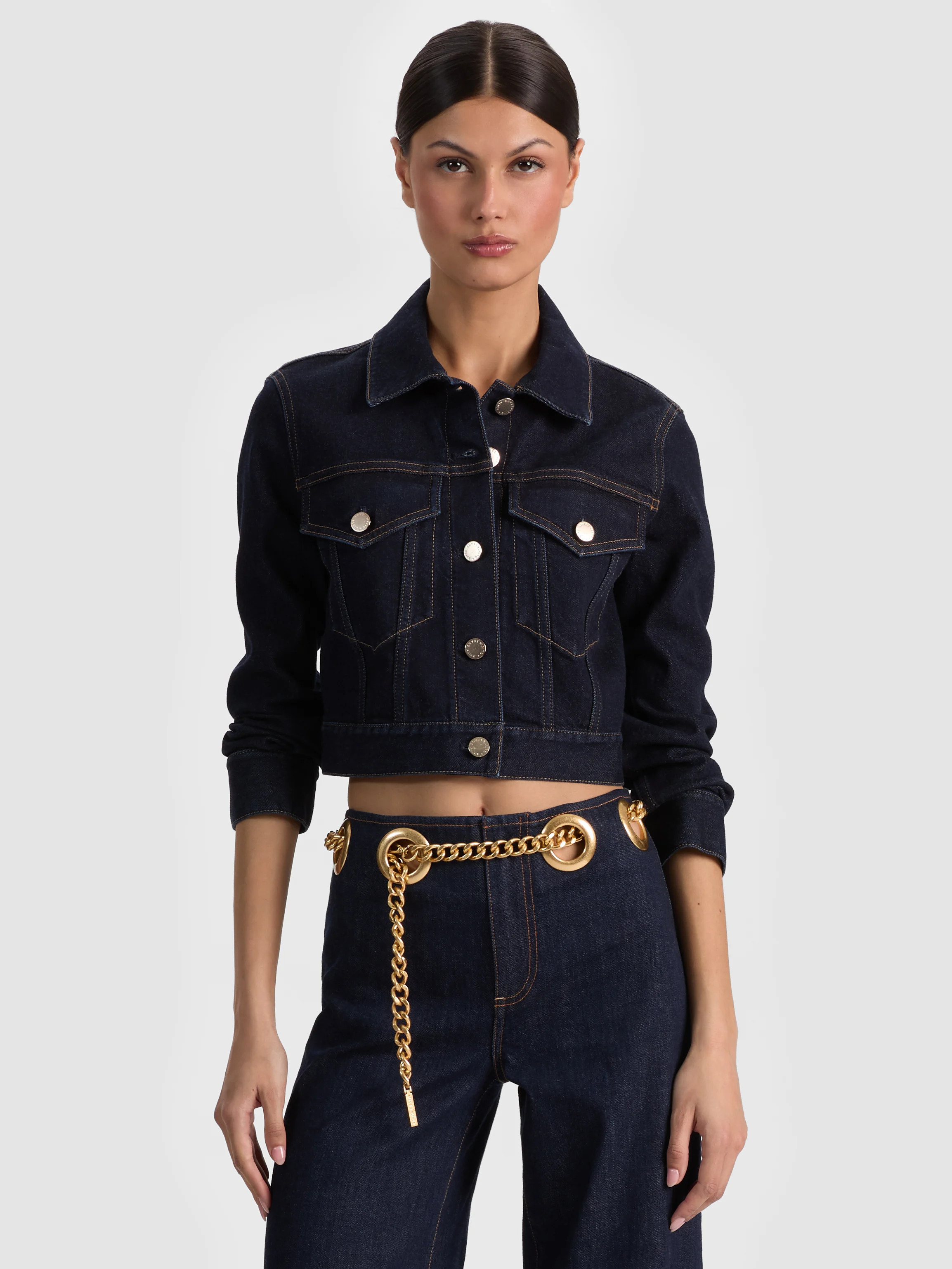 alice + olivia CHLOE DENIM JACKET | Alice + Olivia
