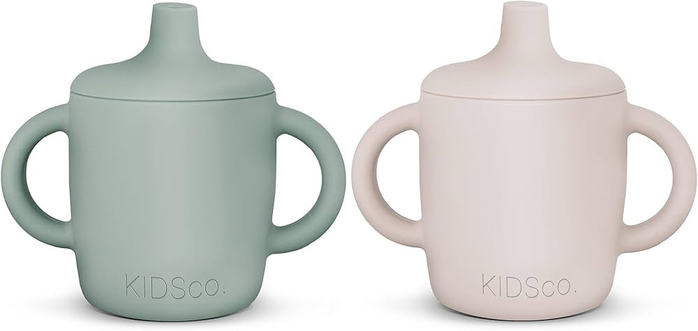 Silicone Sippy Cup and Training Cup for Baby 6 months+ Soft Spout and Handles Unbreakable Easy Gr... | Amazon (US)