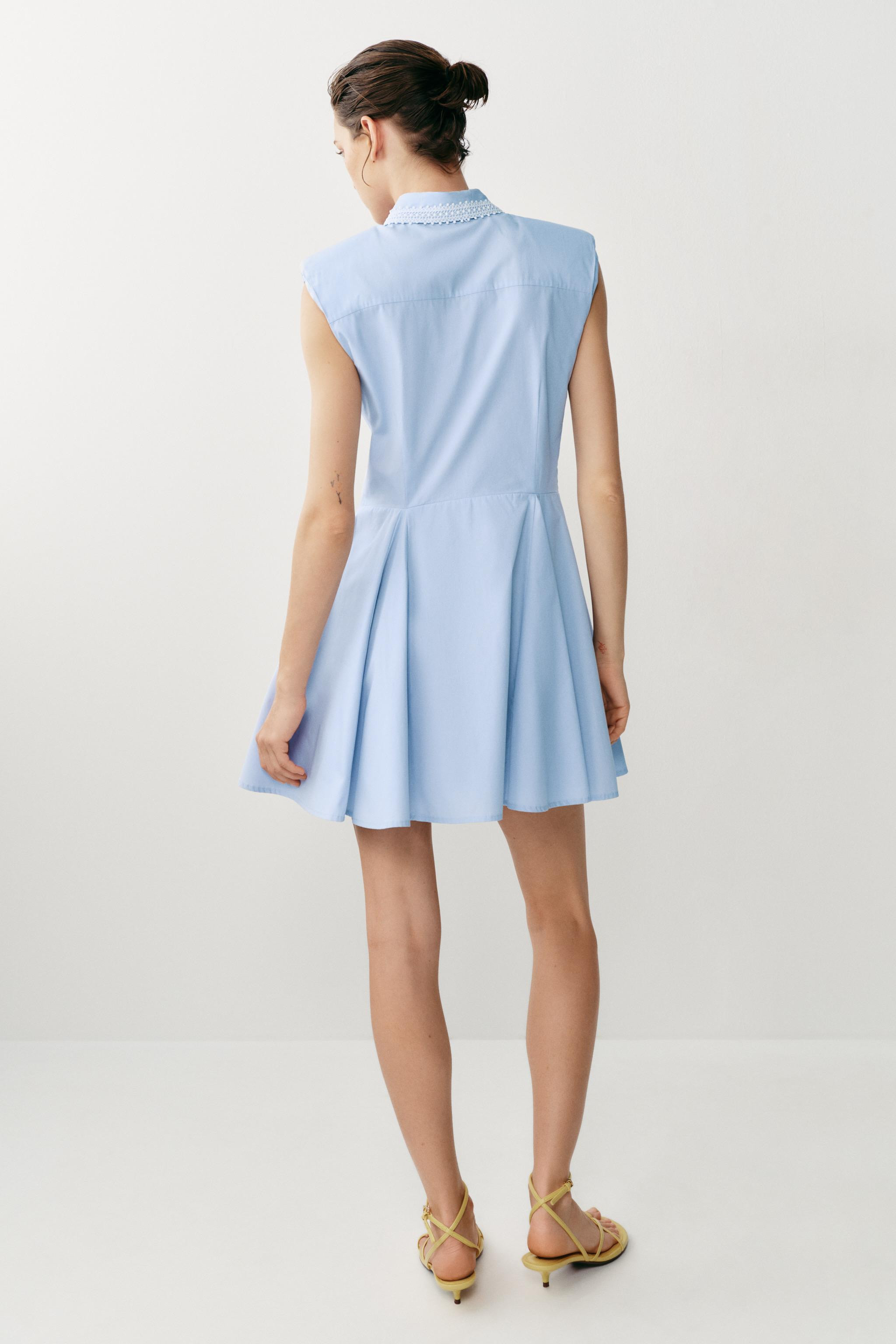 SHOULDER PAD SHIRT DRESS | Zara US