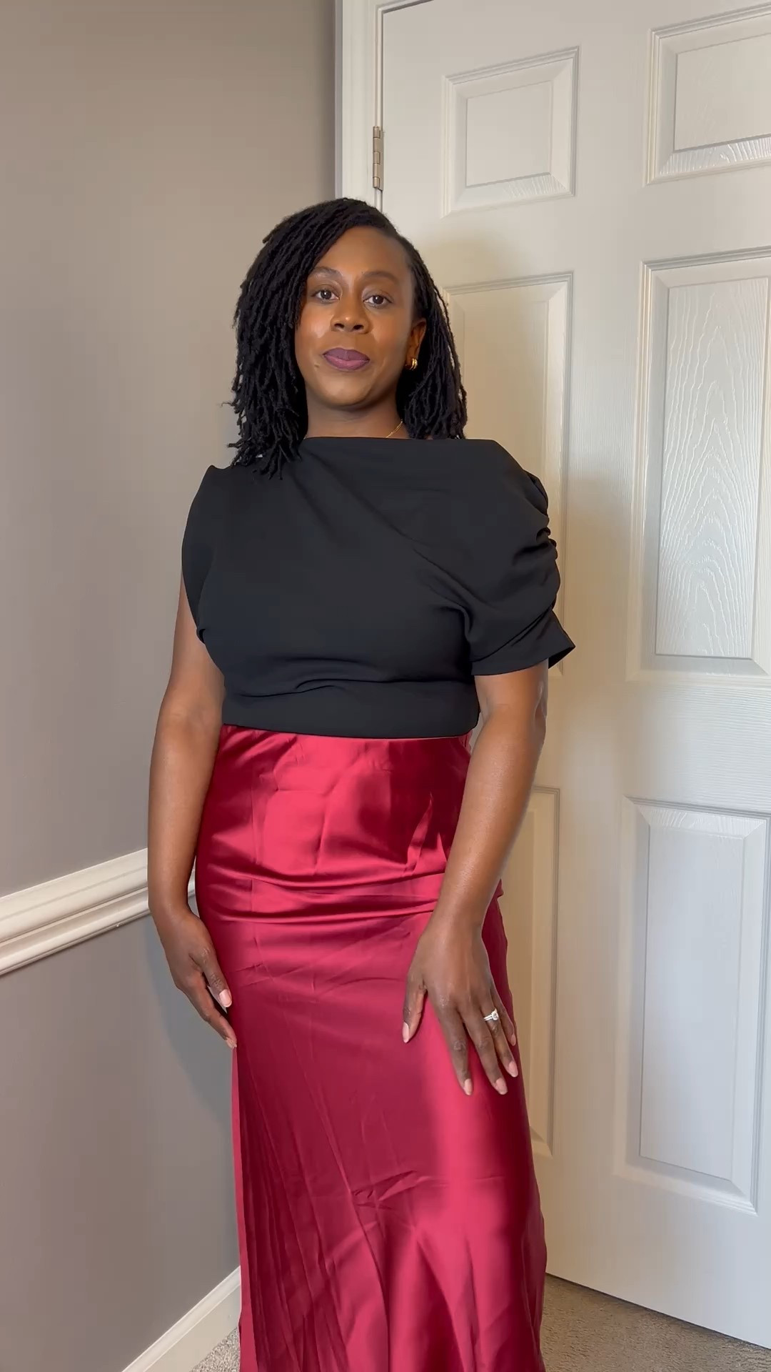Burgundy slip skirt from Amazon.

#LTKFindsUnder100 #LTKMidsize #LTKOver40