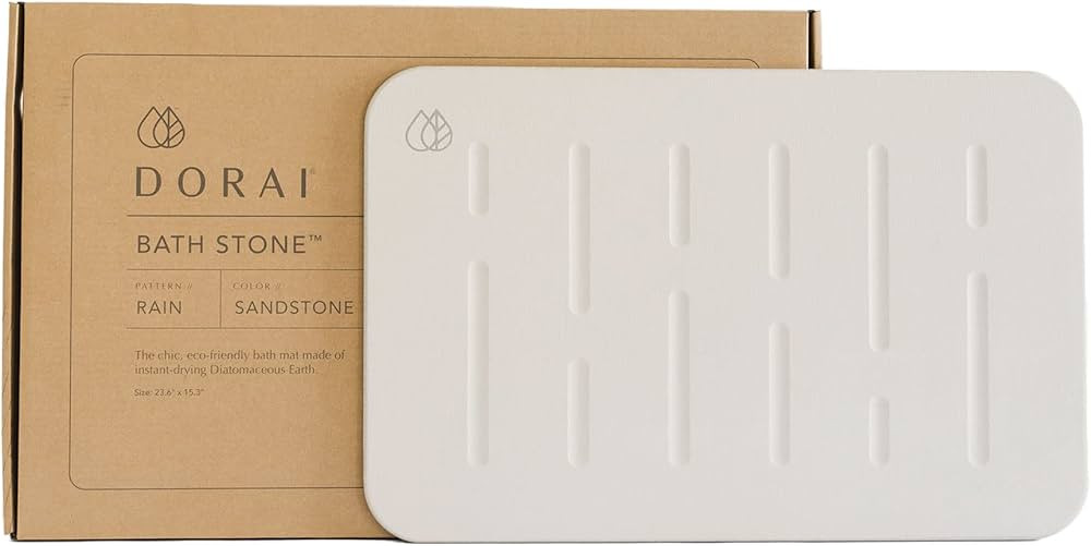 Dorai Home Bath Stone – Luxury Bath Mat – Instantly Removes Water – Non-Slip Surface – Mo... | Amazon (US)