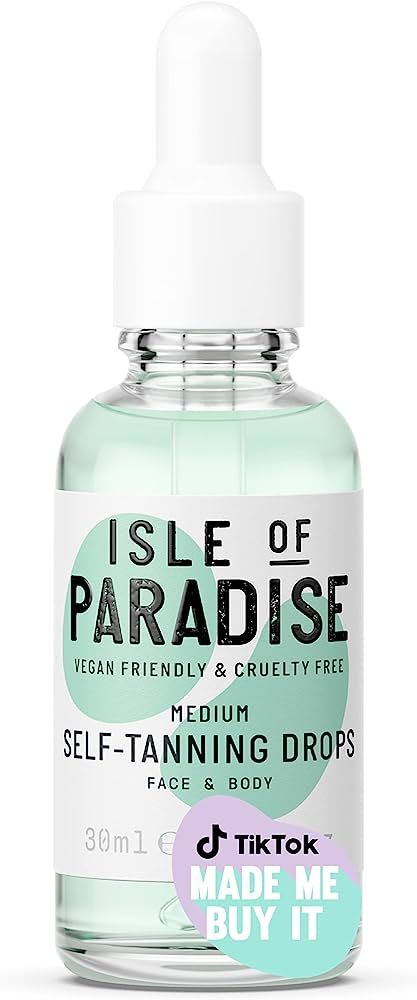 Isle of Paradise Self Tanning Drops - Color Correcting Self Tan Drops for Gradual Glow, Vegan and Cr | Amazon (US)
