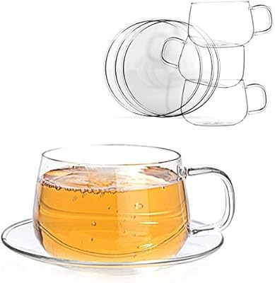 Tealyra - La Lune - Glasses - 10.1-ounce - Set of 4 - Clear and Lightweight Glass Tea and Coffee ... | Amazon (US)