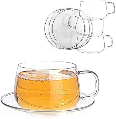 Tealyra - La Lune - Glasses - 10.1-ounce - Set of 4 - Clear and Lightweight Glass Tea and Coffee ... | Amazon (US)