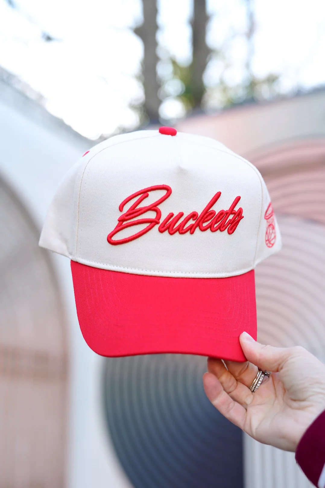 Buckets - Red Vintage Trucker Hat | KenzKustomz