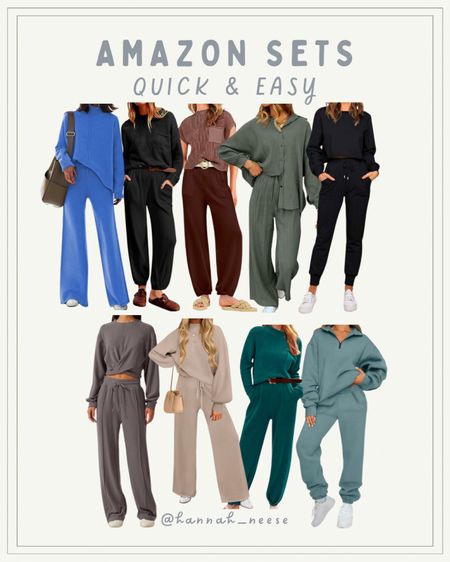 Quick and easy outfit ideas for moms - comfy sets are my fav 💙 - Amazon finds - Amazon fashion

#LTKtravel #LTKstyletip #LTKSeasonal