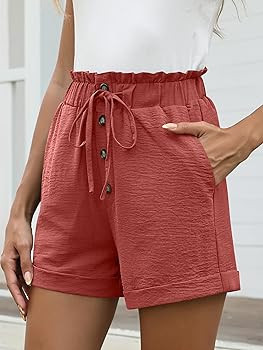 ANRABESS Womens Shorts Casual Summer High Waisted Elastic Drawstring Comfy Lounge Wide Leg Short ... | Amazon (US)