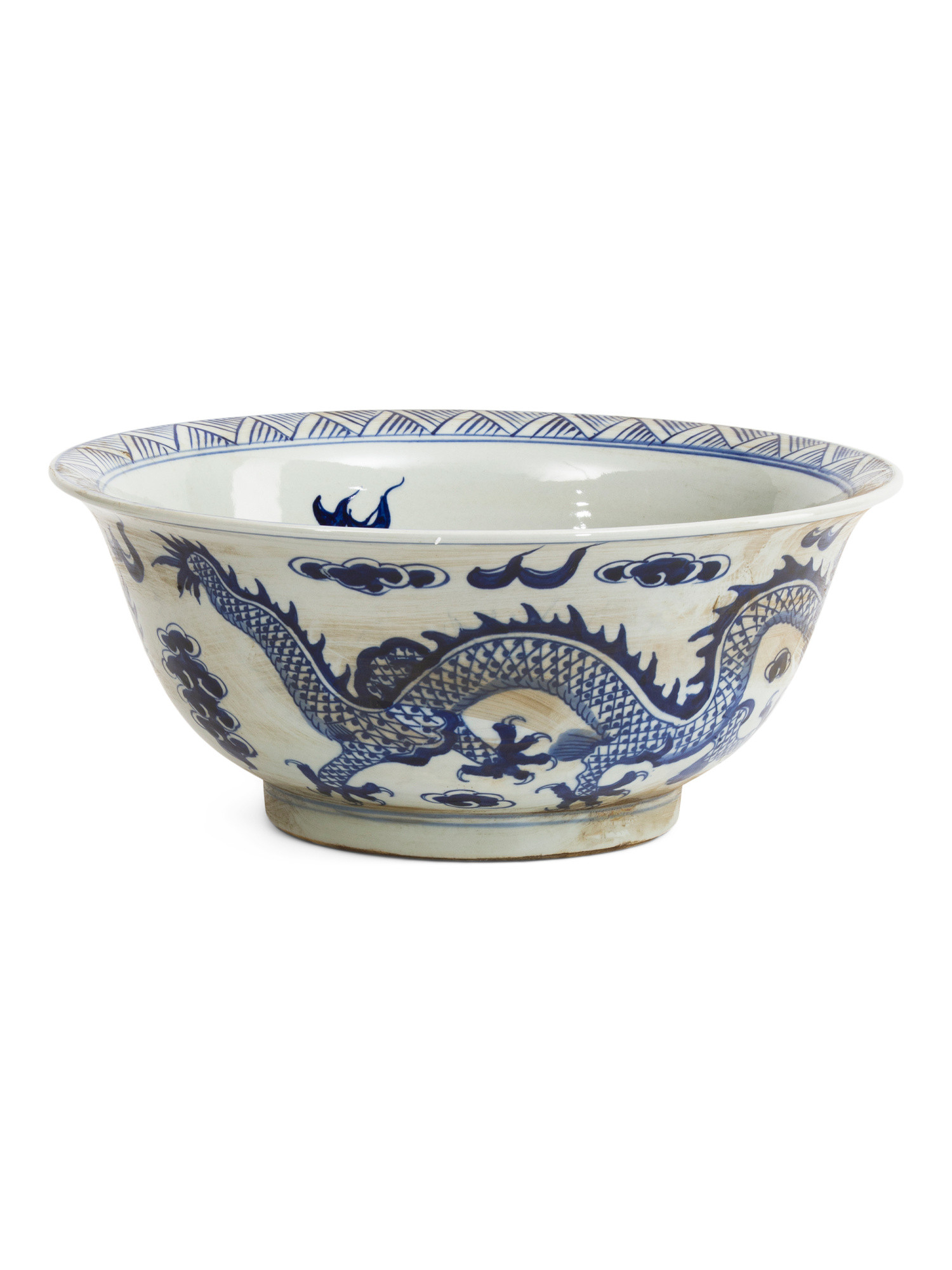 16x7 Porcelain Dragon Phoenix Bowl | TJ Maxx