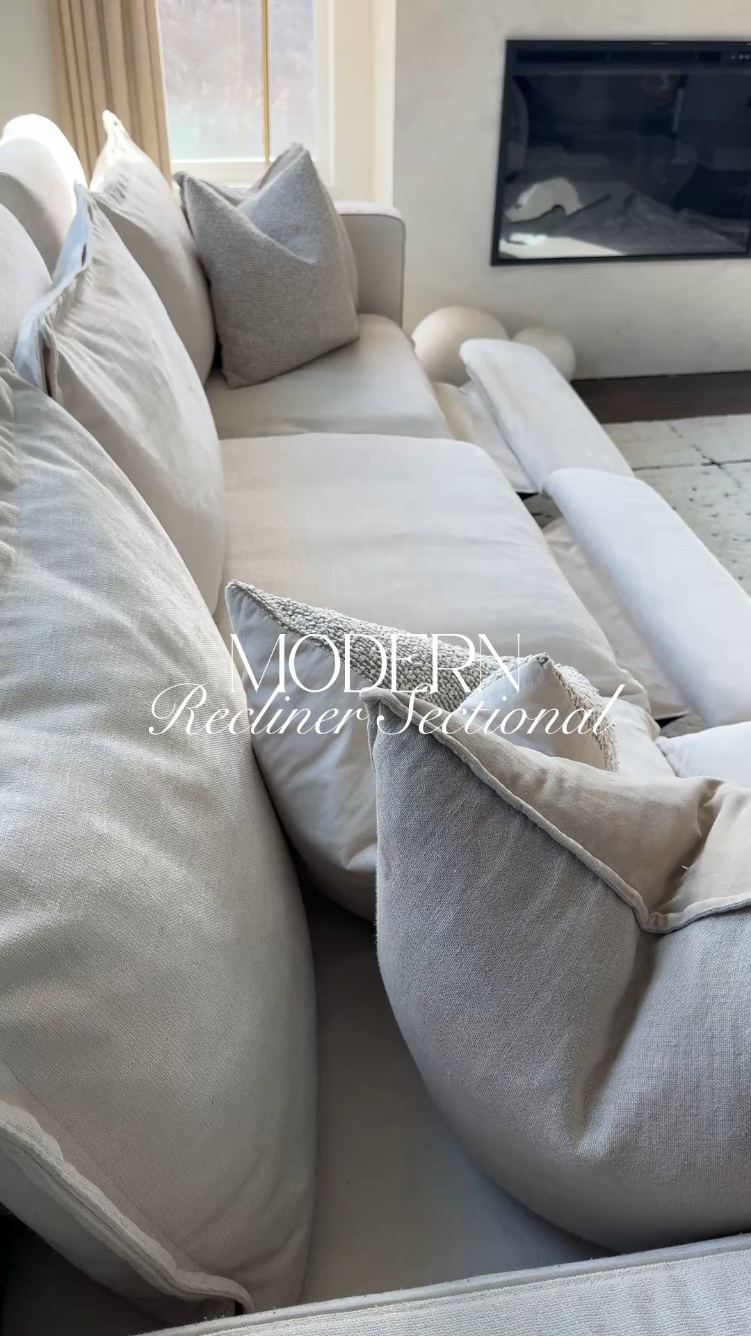 Modular recliner sectional

have you ever seen an aesthetic recliner? my sectional is modular and can be made into a sofa or sectional. the recliners need 0” clearance to recline and sofa is completely washablee

#LTKWatchNow #LTKHome