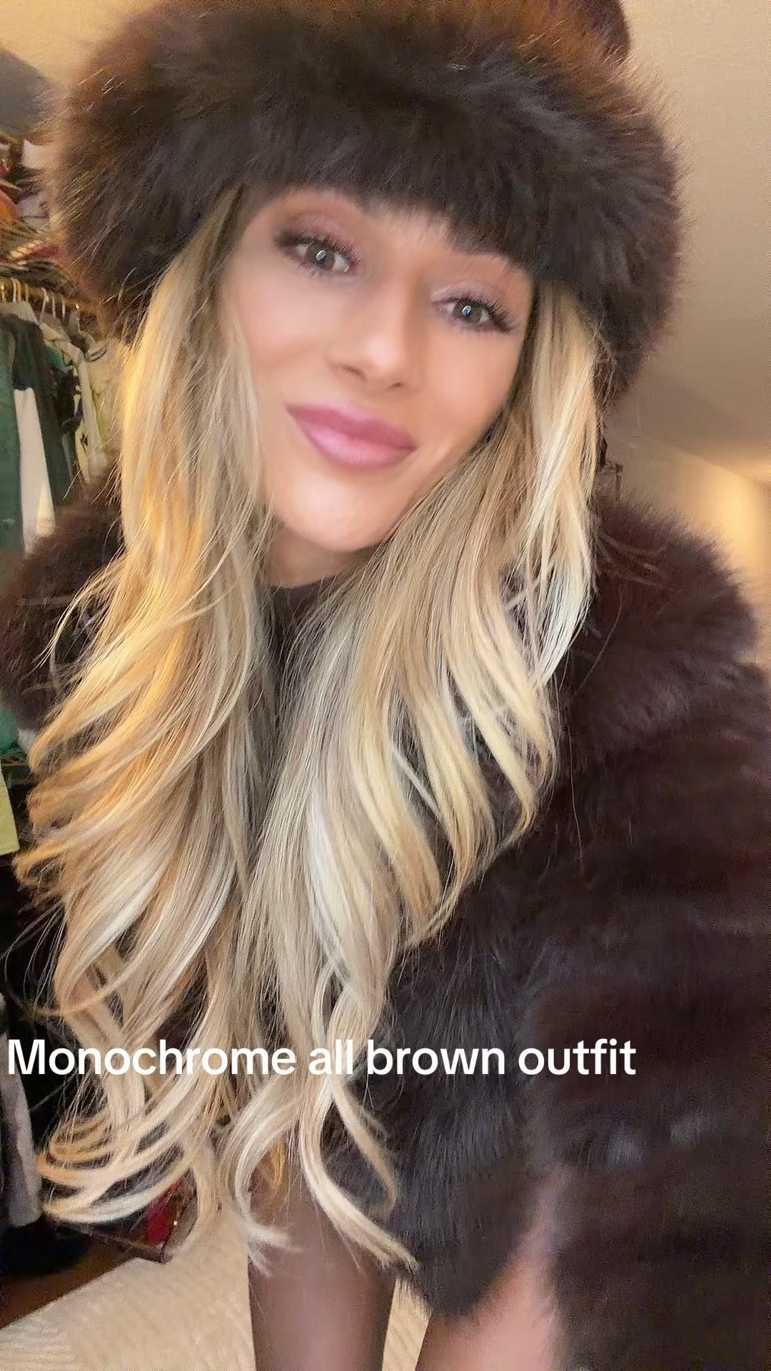 All brown inspo 🤎 fur coat, micro shorts, tights, and heels is this winters uniform 

Save for you next night out
Outfit details linked in bio ✨

#allbrownoutfit #monochromeoutfit #outfitinspo
#minimalstyle #ootd 

#LTKSeasonal #LTKGiftGuide