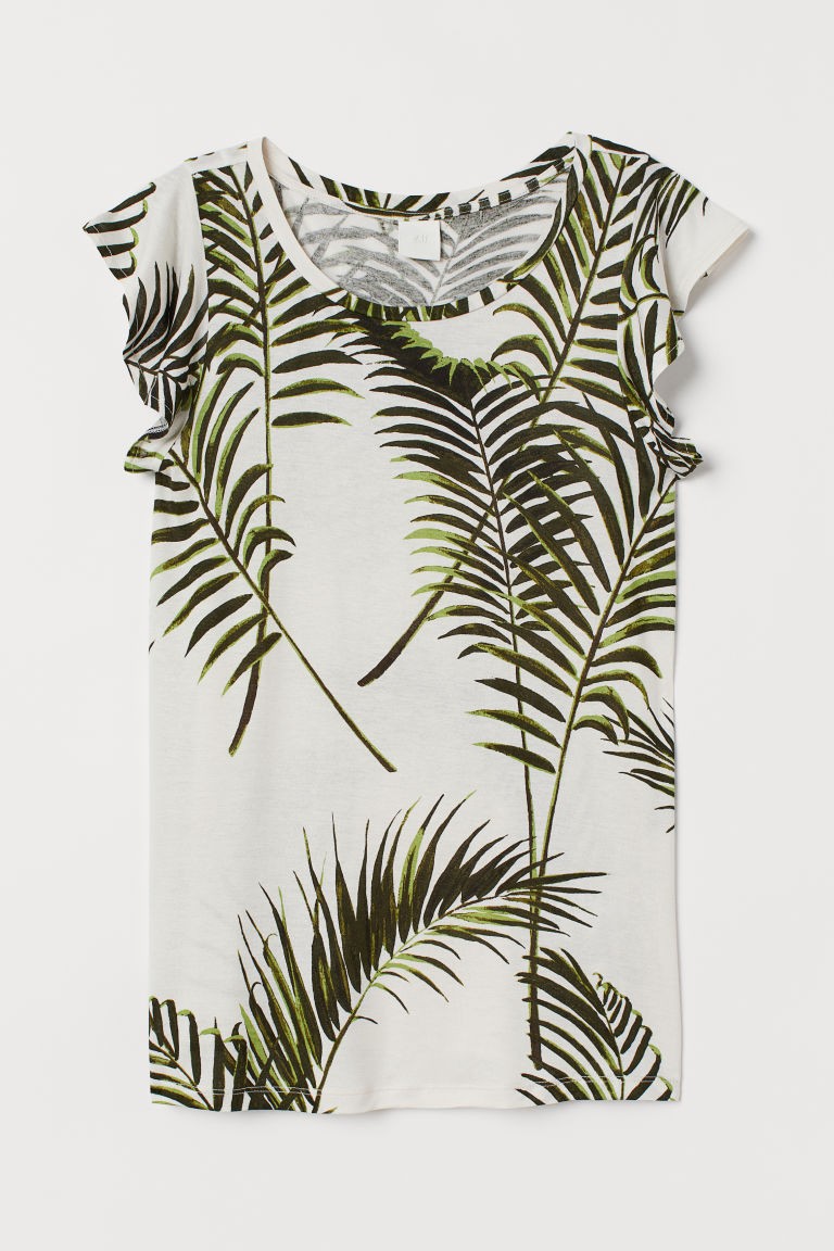 Flounce-sleeved Top | H&M (US + CA)