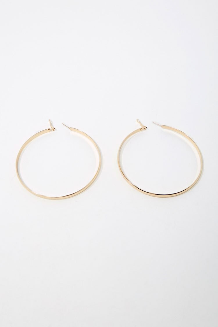 High-Polish Hoop Earrings | Forever 21 (US)