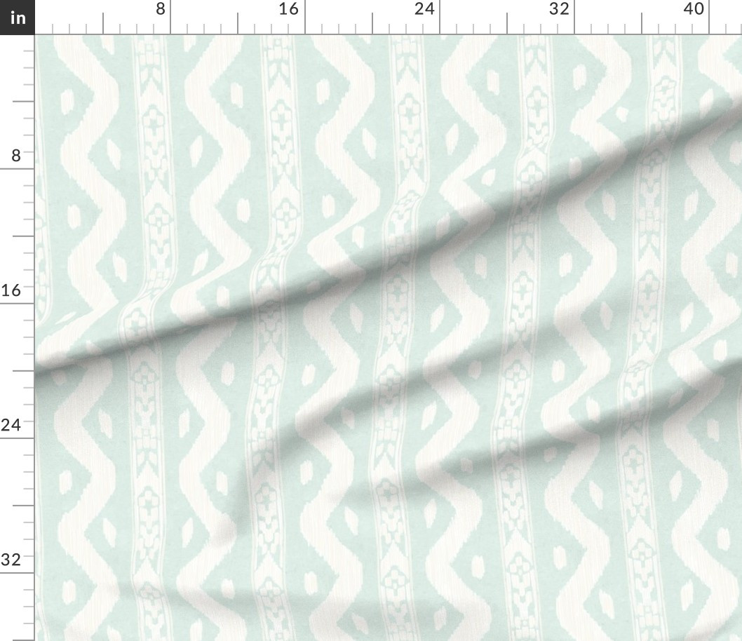 Mariah Ikat Reverse Palladian Blue Fabric | Spoonflower | Spoonflower