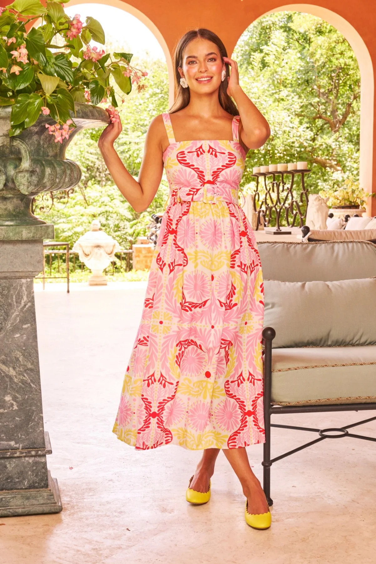 Sheridan French I Spring 2025 I San Miguel Dress in Mimosa Jardin | Sheridan French