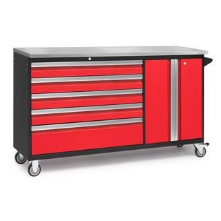 NewAge Products Bold Series 62 in. W x 35 in. H x 18 in. D 24-Gauge Welded Steel Garage Storage Proj | The Home Depot