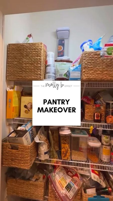 Pantry refresh coming at ya! 🤯
.
We really wanted to repurpose the baskets the client had just recently purchased. These baskets shed.. a lot.. so we don’t typically use them BUT using them on the bottom will keep you from moving them constantly, which will stop the shedding #protip 😘
.
.
@mdesign
@amazon
.
.
.
#pantryoverhaul
#pantrygoals
#organization
#homeorganization
#foodstorage
#ltkhome

#LTKFind #LTKfamily #LTKhome