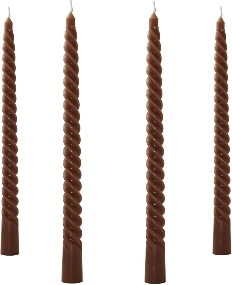 Taper Spiral Candles,10 inch-Set of 4 Tall Candlesticks, Long Candle Sticks, Home Dinner, Party, ... | Amazon (US)