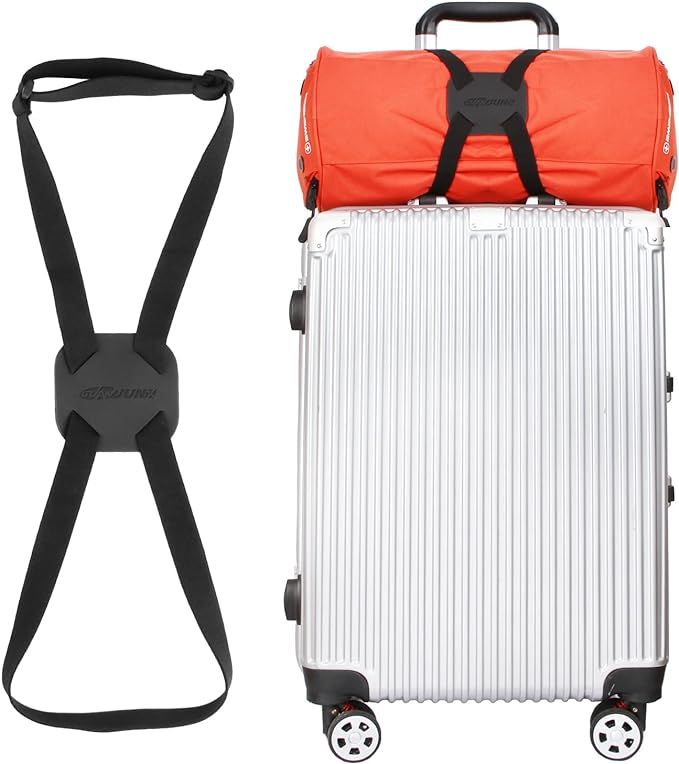 Luggage Straps Bag Bungees for Add a Bag Easy to Travel Suitcase Elastic Strap Belt | Amazon (US)