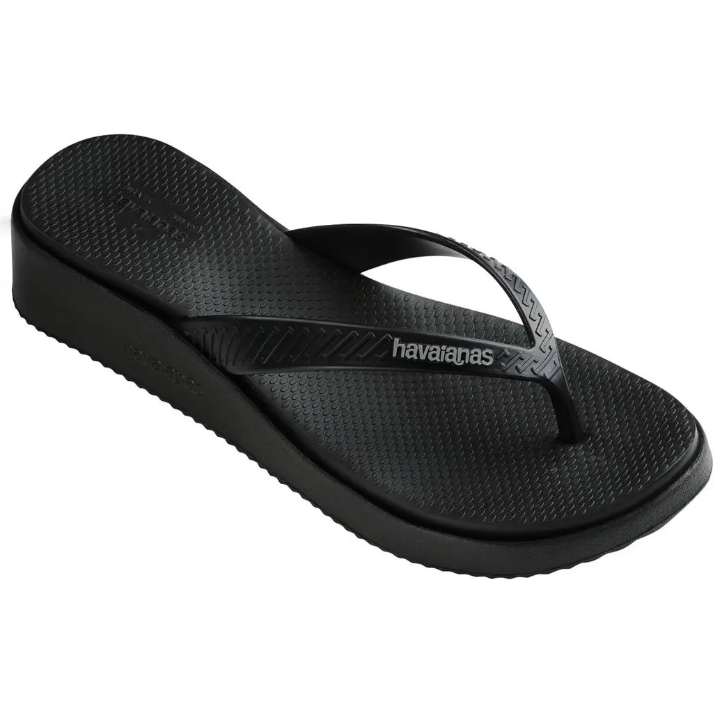 Havaianas High Platform Flip Flop in Black at Nordstrom, Size 10.5 | Nordstrom