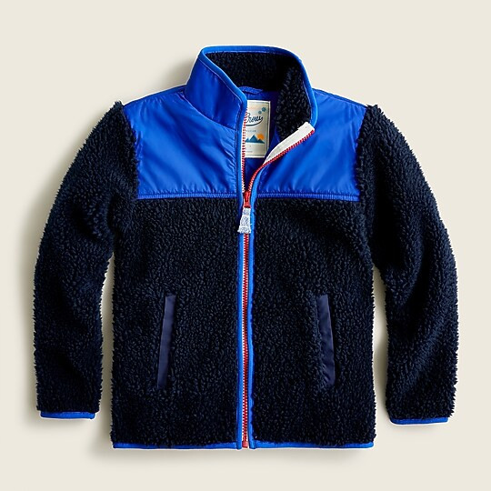 Kids' zip-up sherpa jacket | J. Crew US