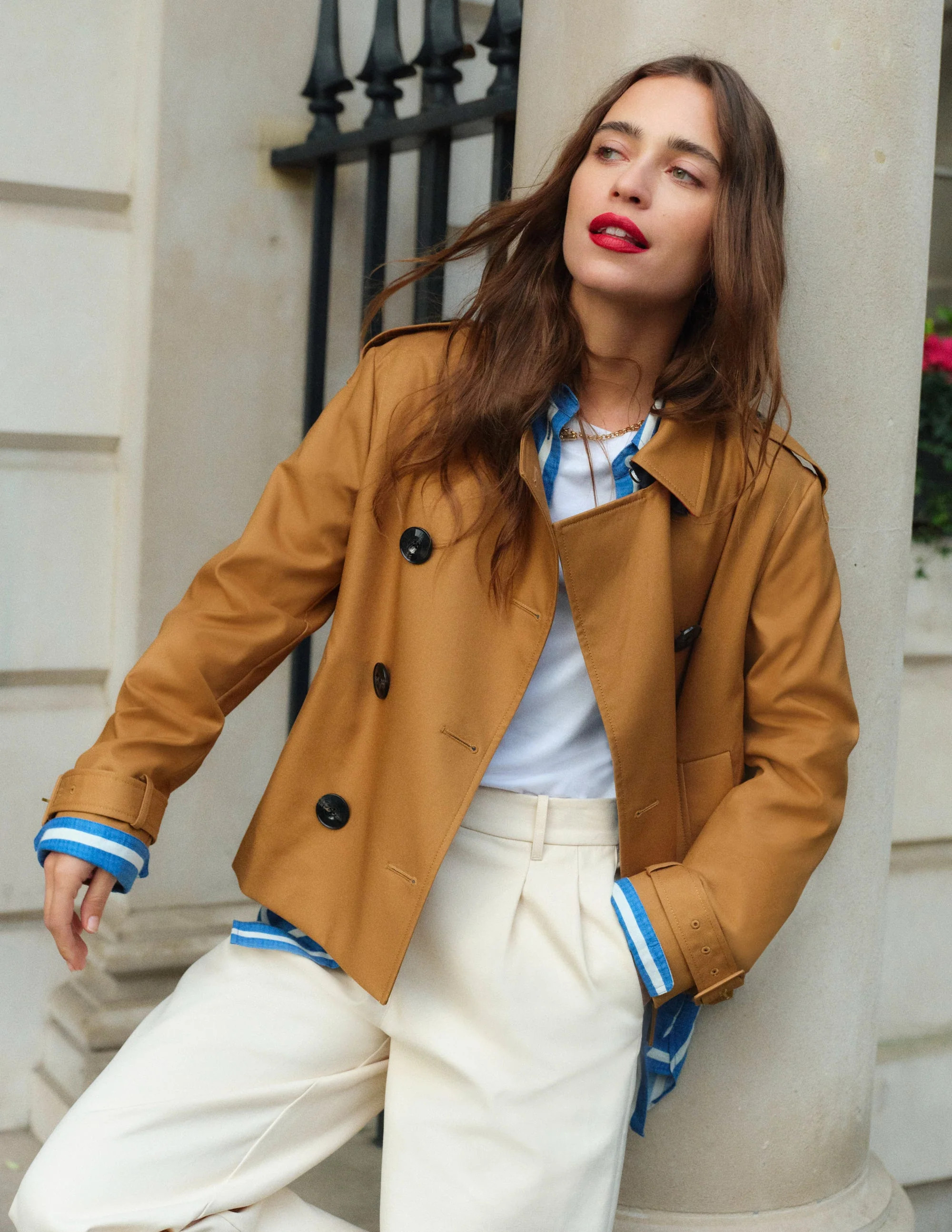 Mayfair Cropped Trench-Hazelnut Brown | Boden (US)