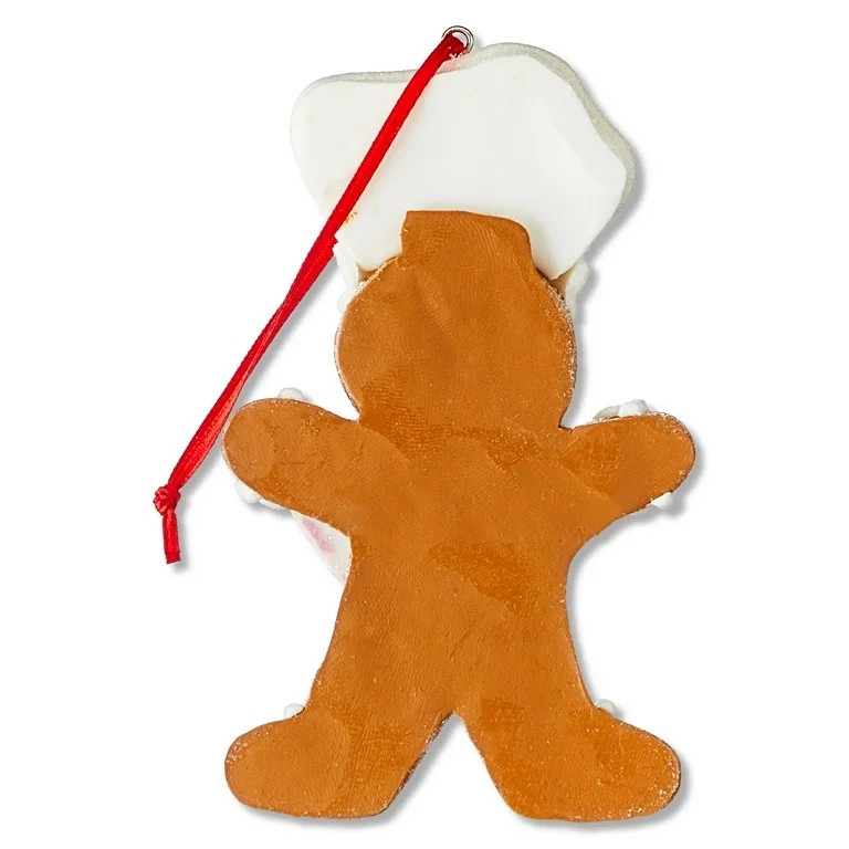Pink Clay Dough Gingerbread Chef Christmas Ornament, 4.5", by Holiday Time | Walmart (US)