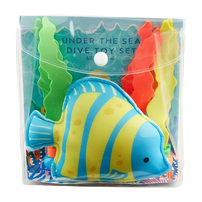 Mud Pie Kids Fish Dive Toy Set ; 6" X 6 1/2" | Amazon (US)