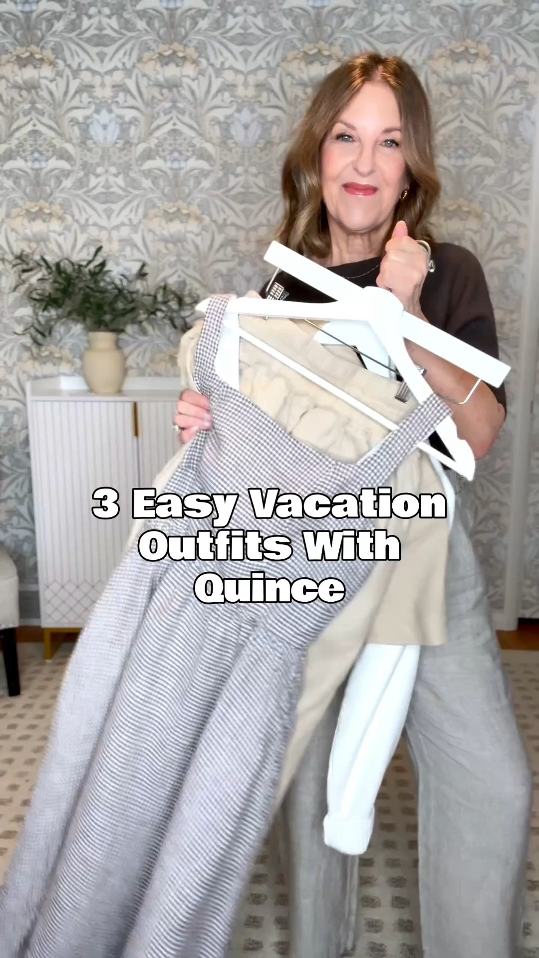 Vacation outfits should be easy.
These three looks start with Quince pieces I love packing. They’re cute, lightweight, comfortable, and easy to mix and match.
My packing tip: bring a few pieces that create several outfits — ones you’ll wear on repeat throughout the trip.
I’m packing these on my vacation.
Save this for your next trip, and comment 'SHOP' for the links in my #ltk-Stylishsandy
Pant, top, and dress runt tts. I’m wearing an xs in all, and in the top & pants I’m wearing color-driftwood, 28 “ hem.
#quincepartner #liketlit
@onequince @shop.ltk 
@quince 

#LTKTravel #LTKgrwm #LTKOver40