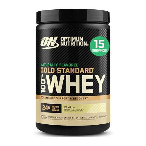 Optimum Nutrition Gold Standard 100% Whey Protein Powder, Naturally Flavored Vanilla, 15 Servings (Packaging May Vary) | Amazon (US)