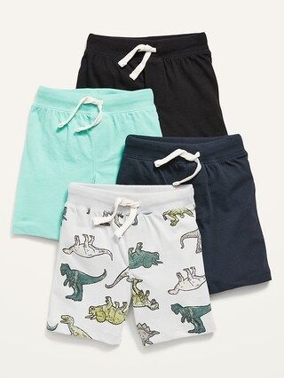 4-Pack Functional Drawstring Jersey Shorts for Toddler Boys | Old Navy (US)