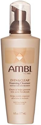 Ambi Even and Clear Foaming Cleanser, 6 Ounce | Amazon (US)