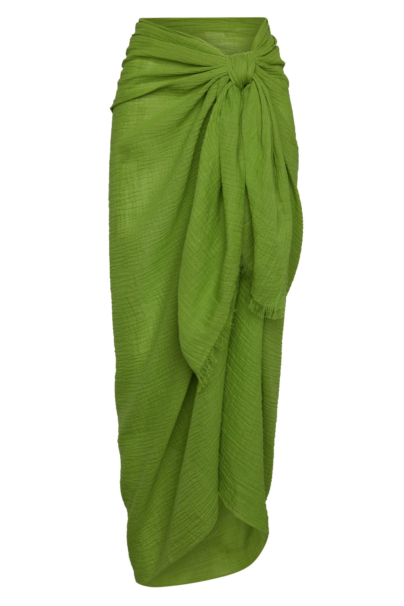 St. Tropez Sarong - Cypress Crinkle Linen | Monday Swimwear