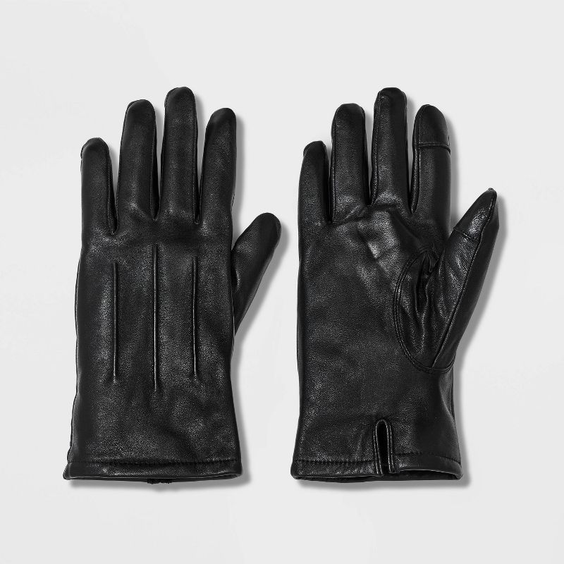 Men's Triple Trim Touch Dress Glove with Thinsulate Lined - Goodfellow & Co™ Black | Target
