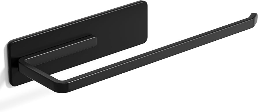 Heavy-Duty Magnetic Paper Towel Holder Fits Jumbo Rolls, Black, Suitable for Kitchens, RVs, Washi... | Amazon (US)