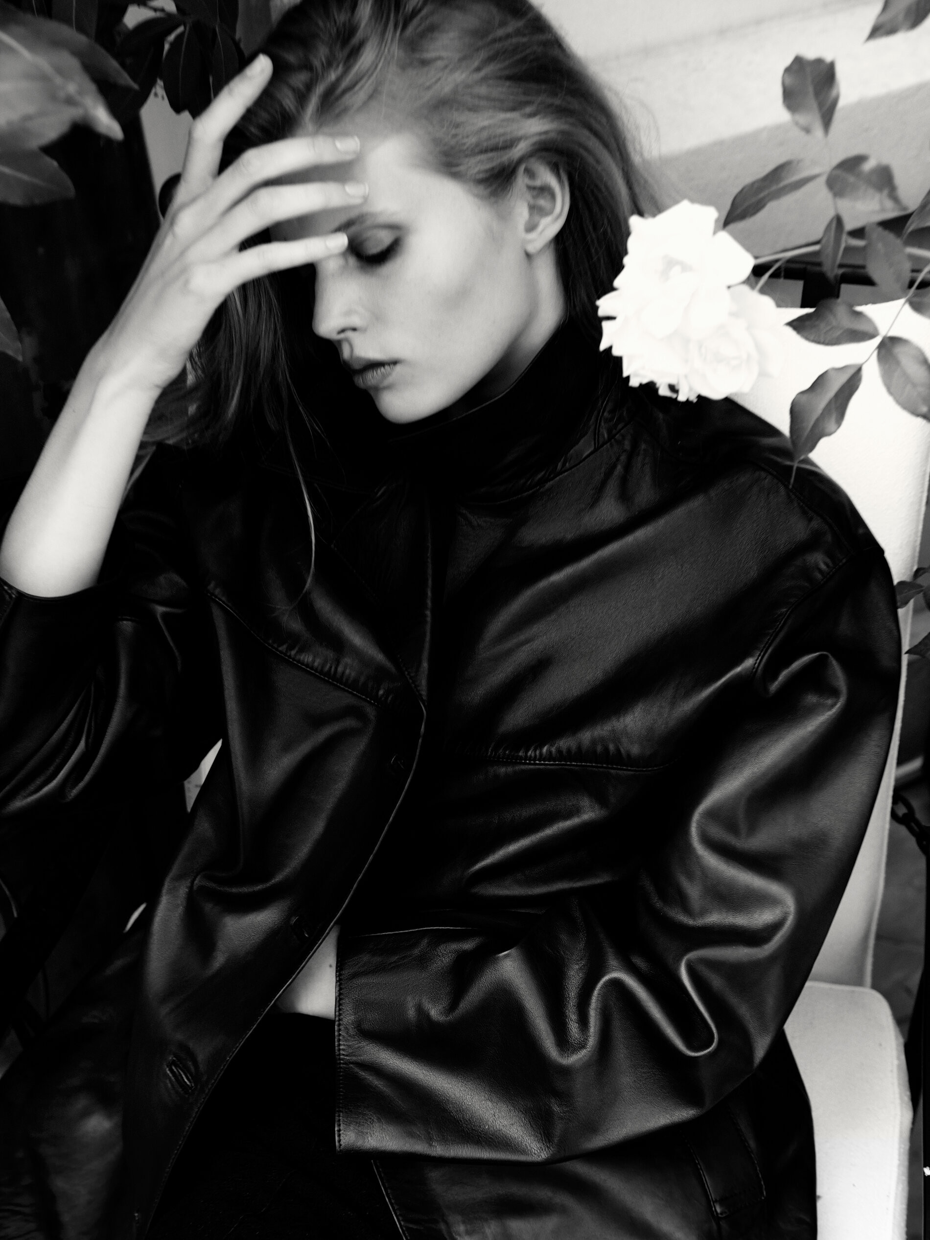 Nappa leather jacket with lapel collar | Massimo Dutti US