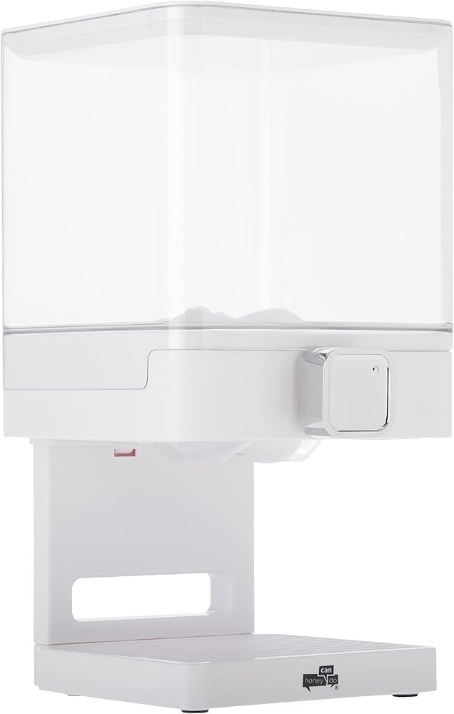 Zevro Compact Dry Food Dispenser, Single Control, White/Chrome | Amazon (US)