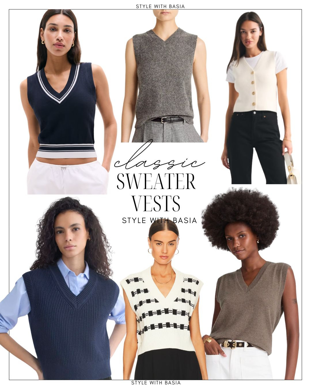 A sweater vest is one of those pieces that adds a little extra interest to an outfit while still feeling timeless and classic.

Layered over a button-down shirt or worn on its own, it has a way of making an outfit feel both polished and effortless.

While I would consider it more of a "nice to have" piece rather than an absolute necessity, it can certainly add versatility and personality to a classic wardrobe. 🤍 

 #LTKootd #LTKOver40 #LTKWorkwear