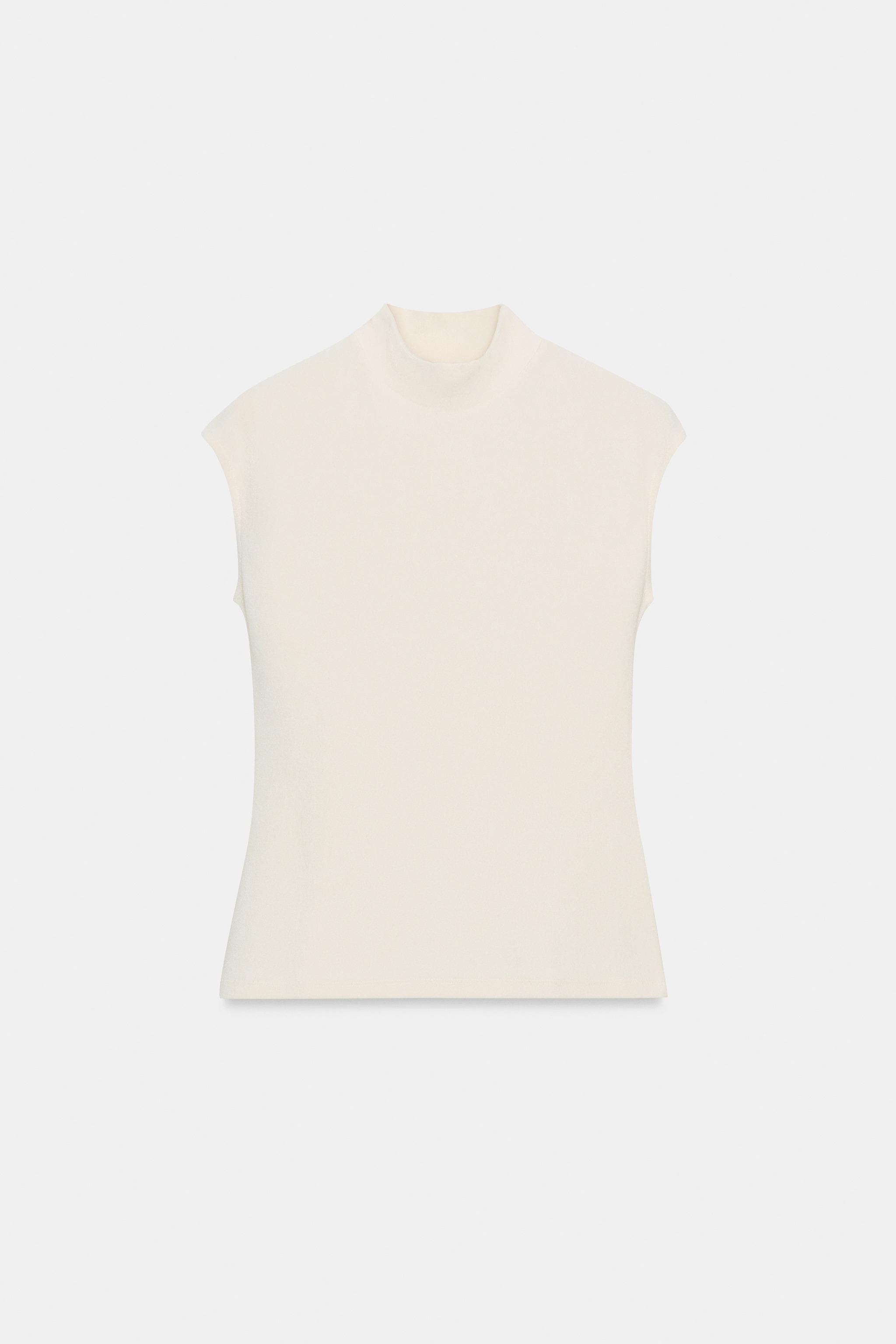 SOFT HIGH NECK TOP | Zara US