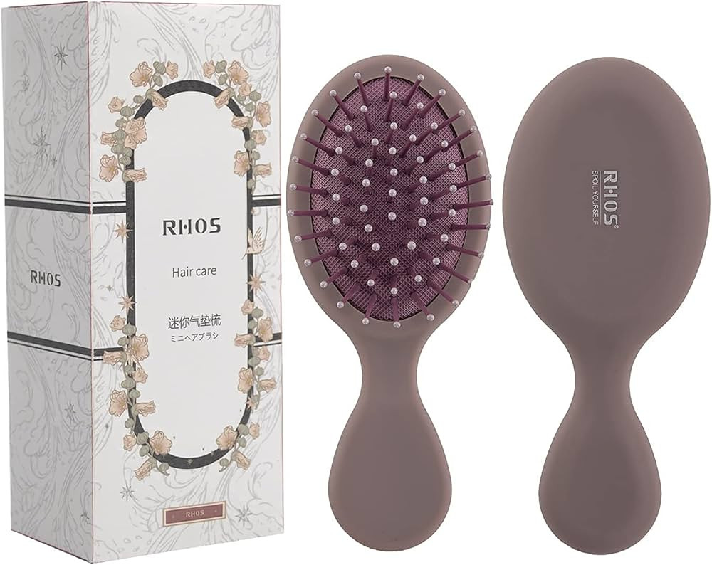 Mini Hair Brush for Women,Men and Kids-Travel Size Hair Brush for Purse,Pocket,backpack-Small Cus... | Amazon (US)