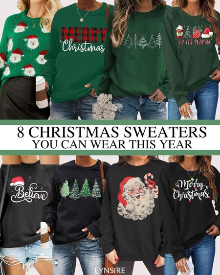 Holiday Outfits - Enjoy the magic of the season with this year's must-have Christmas sweaters! Find the perfect festive knit to elevate your holiday wardrobe. 'Tis the season to be stylish! 

#LTKtravel #LTKstyletip #LTKHoliday