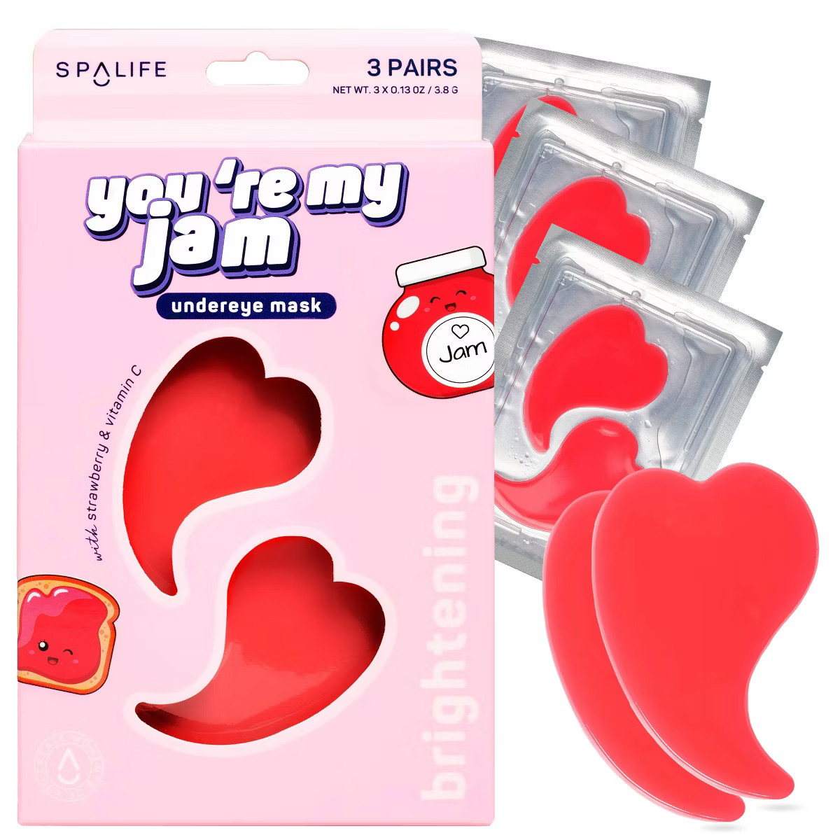 SpaLife Brightening Undereye Mask - You're My Jam - 3ct | Target