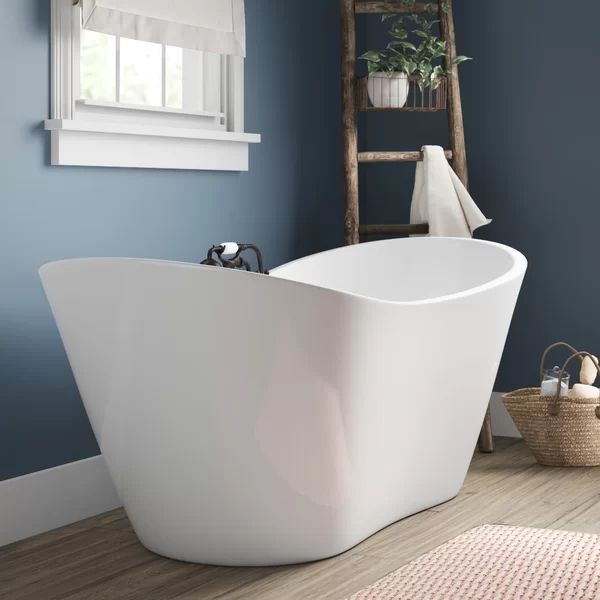 Andrei 70" x 32" Freestanding Soaking Acrylic Bathtub | Wayfair North America