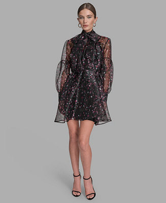 Women's Floral Puff Sleeve Dress | Macy's