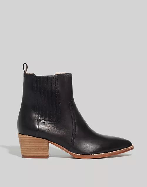 The Western Ankle Boot in Leather | Madewell