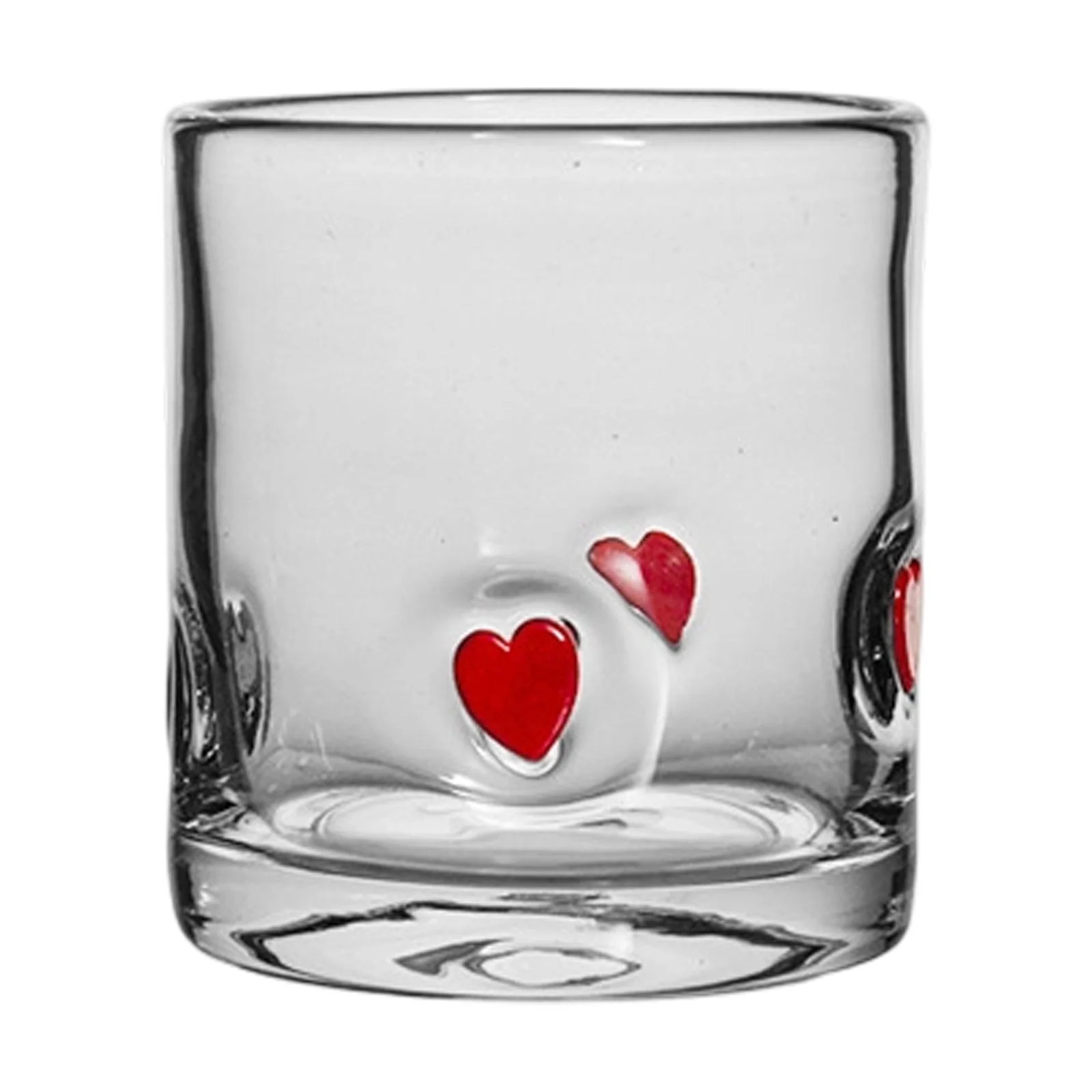 Vnice Valentine's Day Icon Juice Glass 14 Ounce Heart Themed Drinking Glasses for Party, Cute Dou... | Walmart (US)