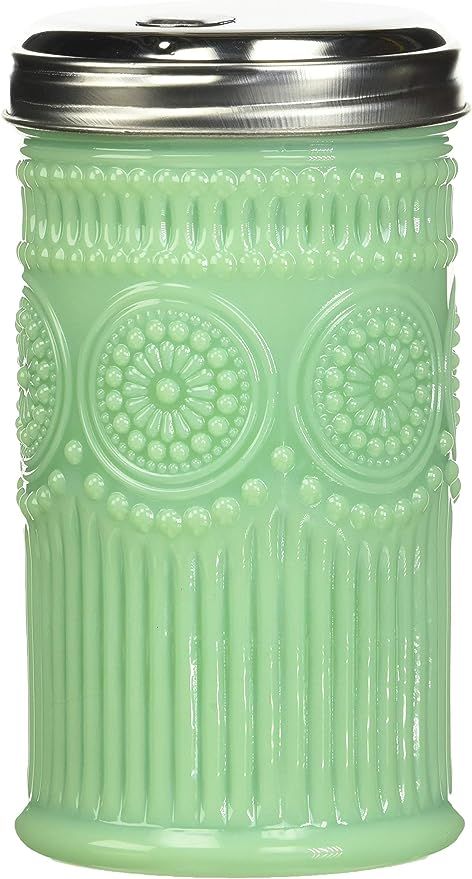Tablecraft Sugar Shaker with Stainless Steel Top, 3.0625" x 5.75", Green | Amazon (US)